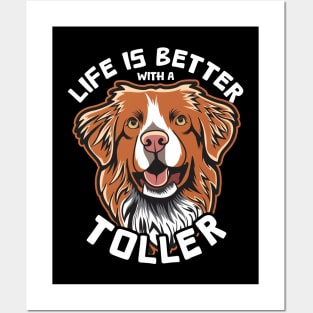 Life Is Better With a Toller Posters and Art